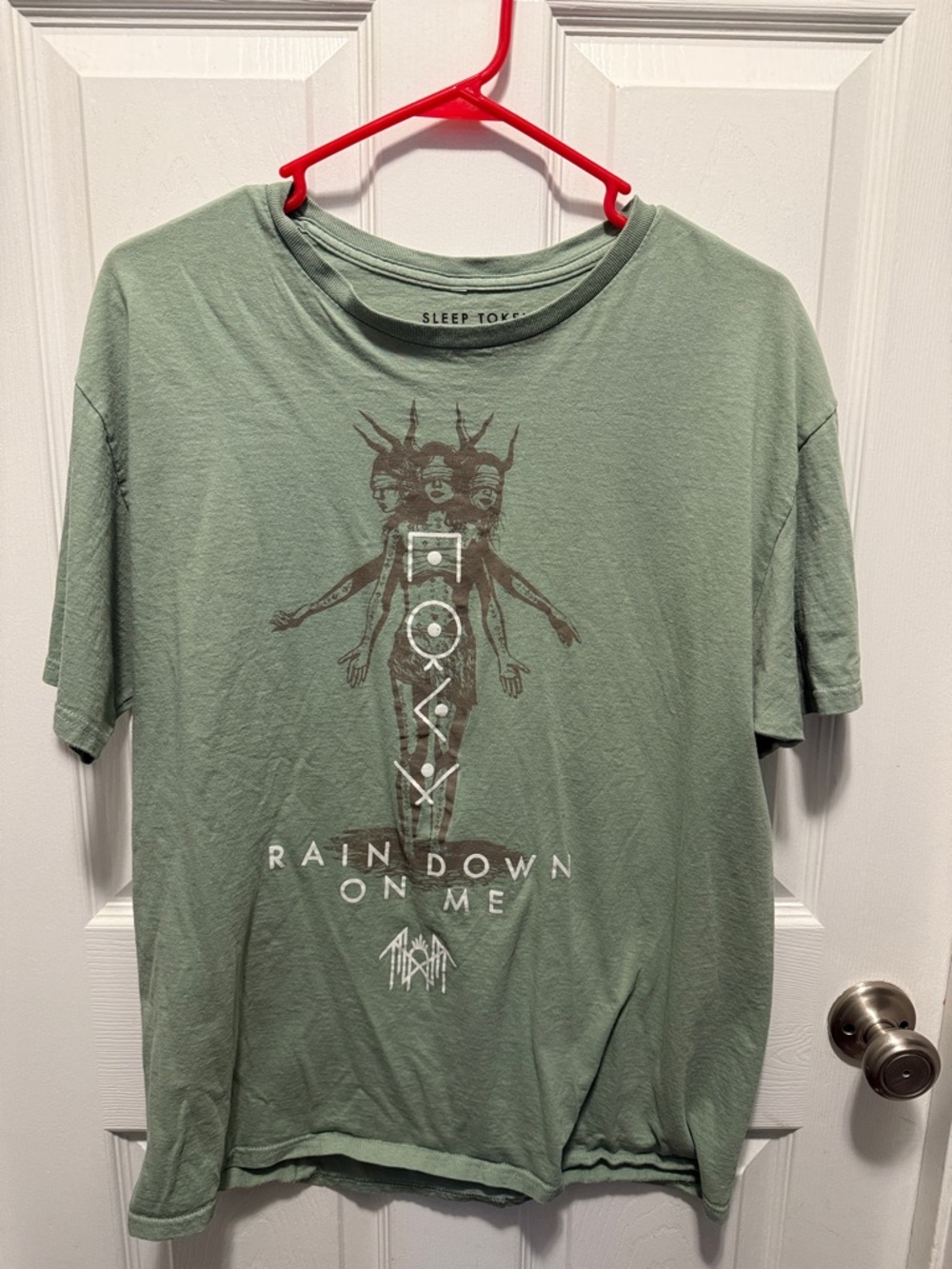 Men’s/ Women’s Sleep Token Sage Green Graphic T-Shirt - Rain Down On Me